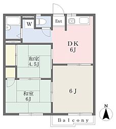 ザセンチュリー21A 3DKの間取図画像
