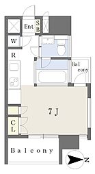 SKBUILDING6 ワンルームの間取図画像