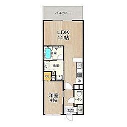 ＰＨＯＥＲＭＥ ＴＥＮＮＯＪＩ Ｅａｓｔ 5階1LDKの間取り