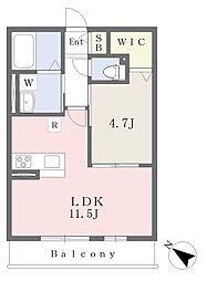南海線 泉佐野駅 徒歩9分の賃貸アパート 1階1LDKの間取り