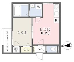 メゾン・プラスワン 1LDKの間取図画像