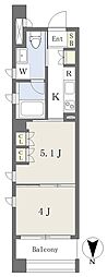 KLCタワー大阪 2Kの間取図画像