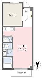 イングランドアベニュー2 1LDKの間取図画像