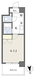 アーバンシティ上本町 1Kの間取図画像