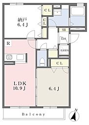カーサビアンカ 1SLDKの間取図画像