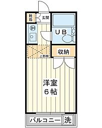 レクス312 ワンルームの間取図画像