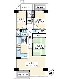 エルシティ新浦安一番館 3LDKの間取図画像