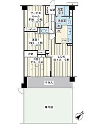 エヴァーグリーン浦安 2SLDKの間取図画像