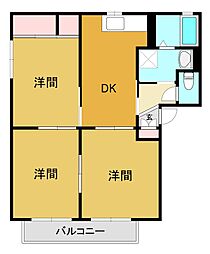プログレC 3DKの間取図画像