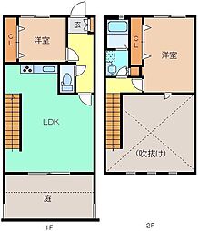 メゾネットハウスソライア 2LDKの間取図画像