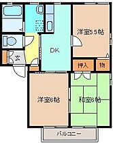 パルクール　Ｂ 201 ｜ 群馬県太田市大久保町277-2（賃貸アパート3DK・2階・50.78㎡） その2