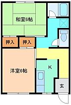 石坂コーポ　Ａ 1-1 ｜ 群馬県みどり市笠懸町鹿4004-3（賃貸アパート2K・1階・39.20㎡） その2