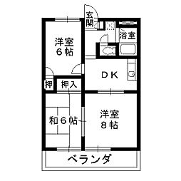 ウェストフィールド 3Kの間取図画像