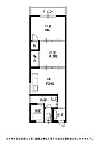 西山ハイツ  ｜ 大阪府大阪狭山市大野台２丁目19-6（賃貸アパート2DK・2階・39.71㎡） その2