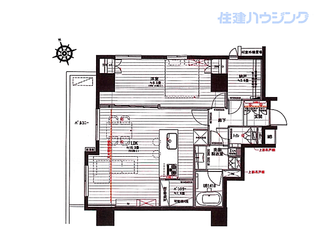 間取り ソプラタワー 17階/-