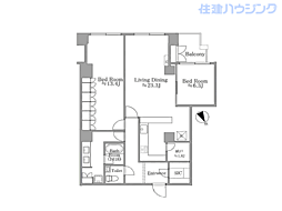 間取図画像 2LDK