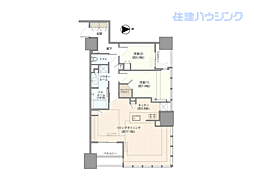 シティタワー銀座東 2LDKの間取図画像