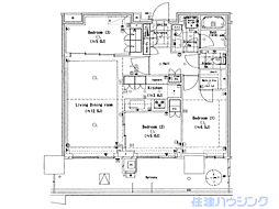 晴海フラッグ パークヴィレッジ T棟 3LDKの間取図画像