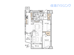 プラネスペーリア代々木参宮橋 2LDKの間取図画像
