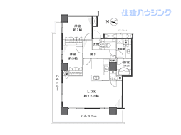 ブリリアタワー大崎 2LDKの間取図画像