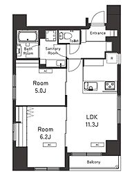 Belleviage Kuramae 901 9階2LDKの間取り