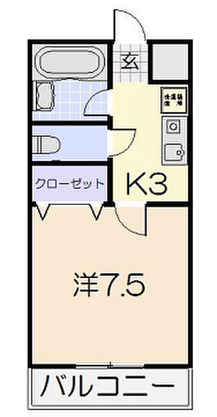 レスポールI 205｜三重県松阪市京町一区(賃貸アパート1K・2階・24.00㎡)の写真 その2
