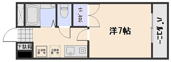 ハーモニー33 ｜広島県広島市安佐南区長楽寺２丁目(賃貸マンション1K・2階・22.00㎡)の写真 その2