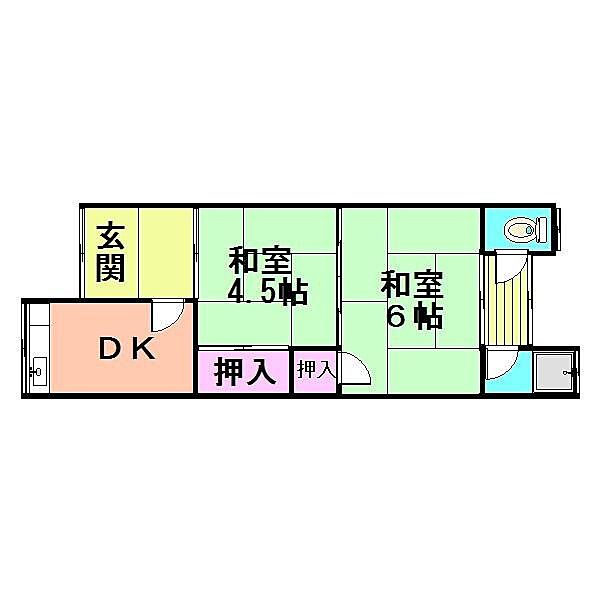 中鴻池町2丁目平家 南棟 ｜大阪府東大阪市中鴻池町２丁目(賃貸一戸建2K・--・30.00㎡)の写真 その2