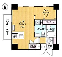 NEO-FLAT 1LDKの間取図画像
