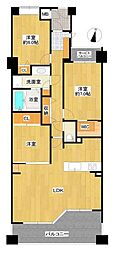 萩山シティハウス 3LDKの間取図画像