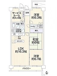 間取図画像 3SLDK