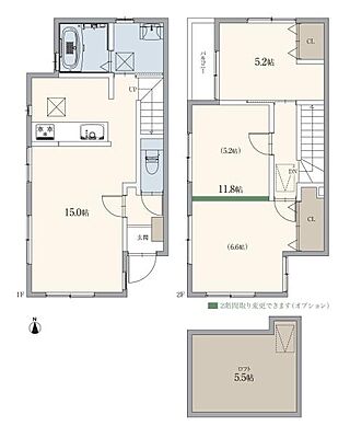 間取り 新築テラスハウス　フレスト名東区高間町　B2棟