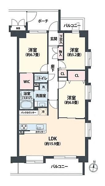 間取りを拡大表示