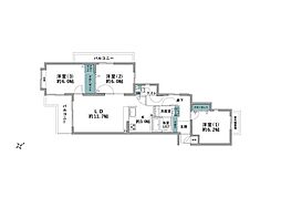 戸塚西パーク・ホームズ四番館 3LDKの間取図画像