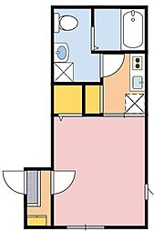 ベイスター日枝2 1Kの間取図画像