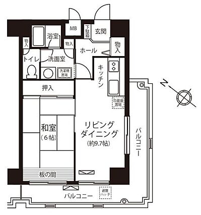 南東、南西角部...