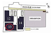 全体区画図～2路線利用可能の利便性良好な立地。