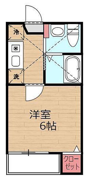 メゾン　グリシーヌ 202｜埼玉県吉川市平沼１丁目(賃貸アパート1K・2階・19.12㎡)の写真 その2