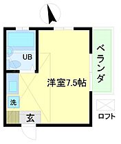 センチュリーセピア 205 ｜ 東京都調布市佐須町１丁目16-14（賃貸アパート1R・2階・14.87㎡） その2