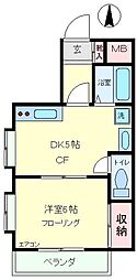 センチュリーチノ 1DKの間取図画像
