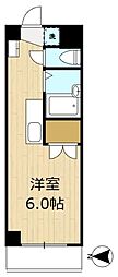 レジデンス三ッ沢上町 1Kの間取図画像
