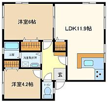 ライフタウニーＢ街区2号棟 101 ｜ 埼玉県春日部市大枝522-7（賃貸アパート2LDK・1階・54.69㎡） その2