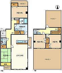 ノヴレス吉岡 4LDKの間取図画像