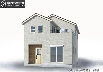 外観：洗練されたデザインの外観が魅力的な住宅です。落ち着いた色合いが周囲の景観に溶け込んでいます。大きな窓が開放感を演出します。シンプルでモダンな佇まいが印象的です。