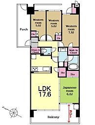 アネージュ上水戸 4LDKの間取図画像