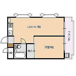 ダイコーパレス京成小岩 1LDKの間取図画像