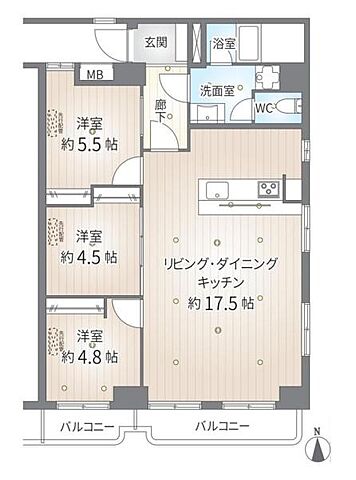 間取り コーポ柳町 3階/-