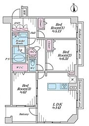 物件画像 ヒルズ武蔵中原ウエストウィング
