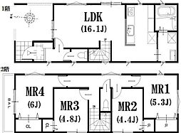 物件画像 A号棟瀬谷区新築戸建　リビング階段　都市ガス