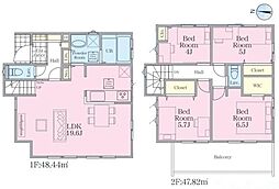 物件画像 1号棟横須賀市新築戸建 カースペ2台 WIC 角地